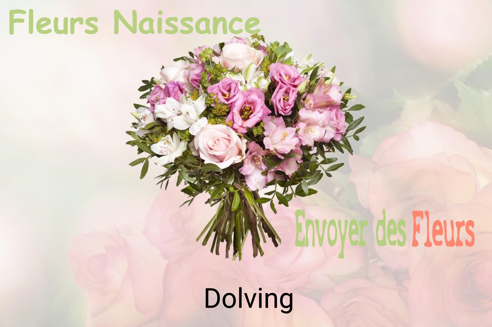 Bouquet de fleurs de naissance livré à Dolving